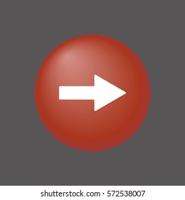  Arrow  icon, isolated. Flat design. 