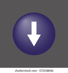 Arrow  icon, isolated. Flat design. 