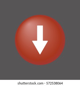  Arrow  icon, isolated. Flat design. 