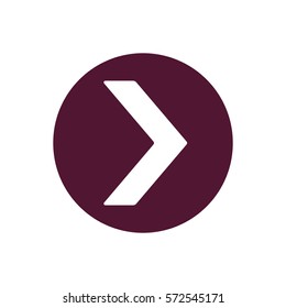  Arrow  icon, isolated. Flat design. 