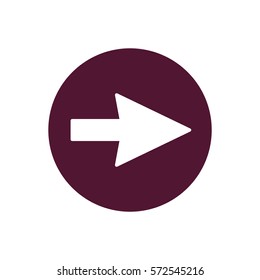  Arrow   icon, isolated. Flat design.