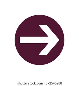  Arrow  icon, isolated. Flat design. 