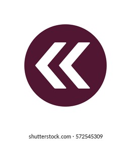  Arrow  icon, isolated. Flat design. 
