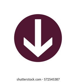  Arrow  icon, isolated. Flat design. 