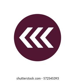  Arrow  icon, isolated. Flat design. 