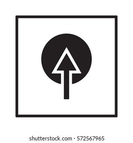  Arrow  icon, isolated. Flat design. 