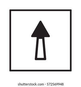  Arrow  icon, isolated. Flat design. 
