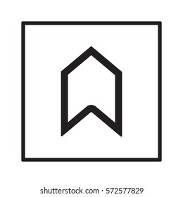  Arrow   icon, isolated. Flat  design.  