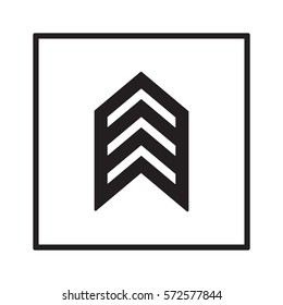  Arrow   icon, isolated. Flat  design. 