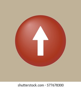  Arrow  icon, isolated. Flat design. 
