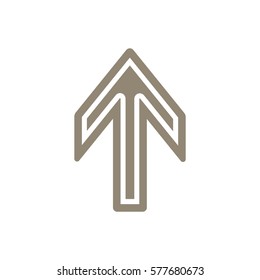  Arrow   icon, isolated. Flat design.