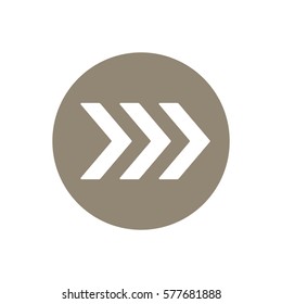  Arrow  icon, isolated. Flat design. 
