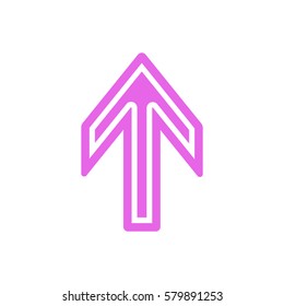  Arrow   icon, isolated. Flat design.