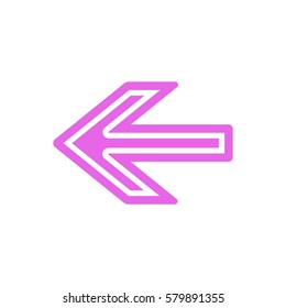  Arrow   icon, isolated. Flat design.