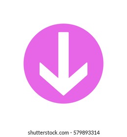  Arrow  icon, isolated. Flat design. 