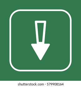  Arrow  icon, isolated. Flat design. 