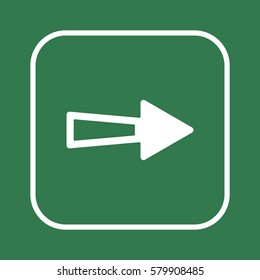  Arrow  icon, isolated. Flat design. 