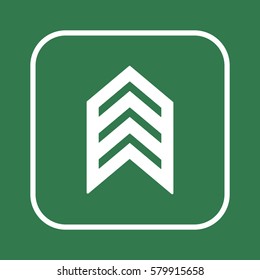  Arrow   icon, isolated. Flat  design. 
