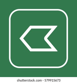  Arrow   icon, isolated. Flat  design. 