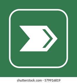 Arrow   icon, isolated. Flat  design. 