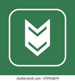  Arrow   icon, isolated. Flat  design. 