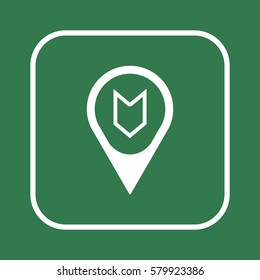  Arrow  icon, isolated. Flat  design. 