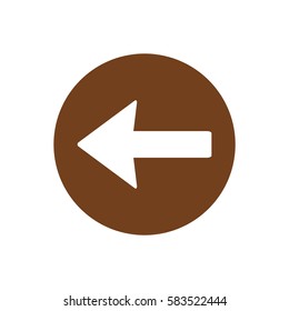  Arrow   icon, isolated. Flat design.