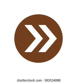  Arrow  icon, isolated. Flat design. 