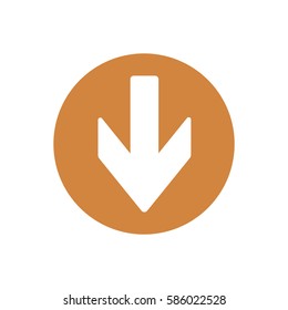  Arrow   icon, isolated. Flat design.