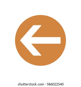  Arrow  icon, isolated. Flat design. 