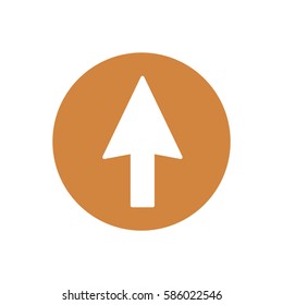  Arrow   icon, isolated. Flat design.