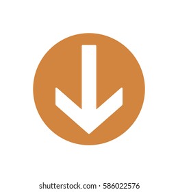  Arrow  icon, isolated. Flat design. 