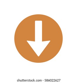  Arrow   icon, isolated. Flat design.