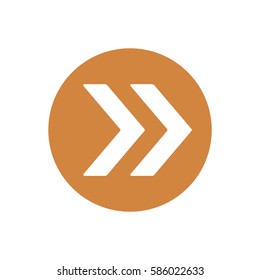  Arrow  icon, isolated. Flat design. 