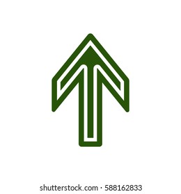  Arrow   icon, isolated. Flat design.