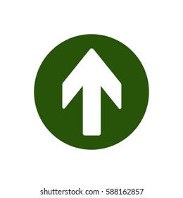  Arrow   icon, isolated. Flat design.
