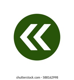  Arrow  icon, isolated. Flat design. 