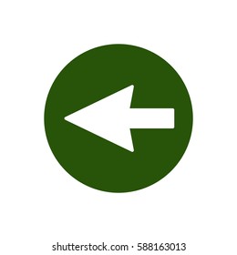  Arrow   icon, isolated. Flat design.