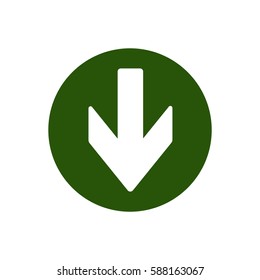  Arrow   icon, isolated. Flat design.