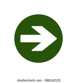  Arrow   icon, isolated. Flat design.