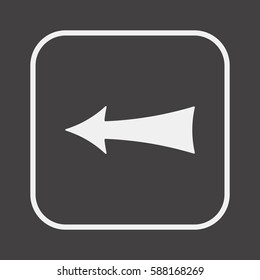  Arrow  icon,  isolated. Flat  design.