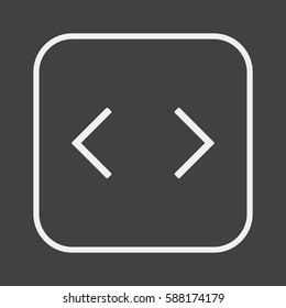  Arrow   icon,  isolated. Flat  design.