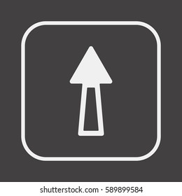  Arrow  icon, isolated. Flat design. 