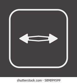  Arrow  icon, isolated. Flat design. 