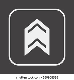  Arrow   icon, isolated. Flat  design. 