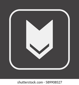  Arrow   icon, isolated. Flat  design. 