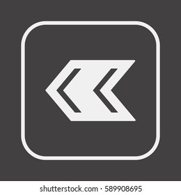  Arrow   icon, isolated. Flat  design. 