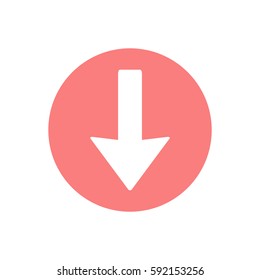  Arrow   icon, isolated. Flat design.