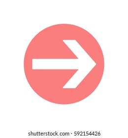  Arrow  icon, isolated. Flat design. 