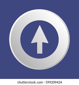  Arrow   icon, isolated. Flat design.
